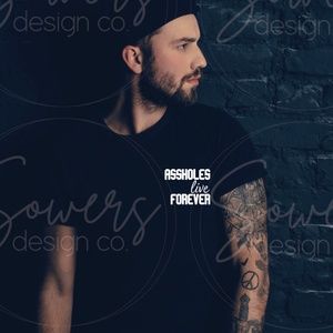 ASSHOLES live FOREVER T-Shirt/Gifts for Men/Quote/Custom T-Shirts